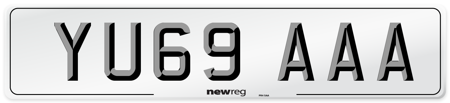 YU69 AAA Number Plate from New Reg